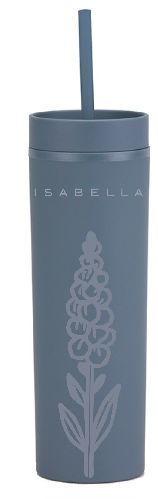 Pewter Acrylic Skinny Tumbler
