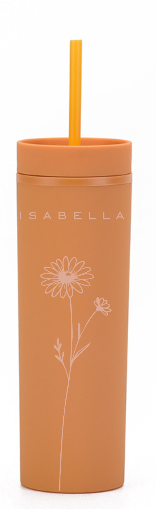 Rust Acrylic Skinny Tumbler