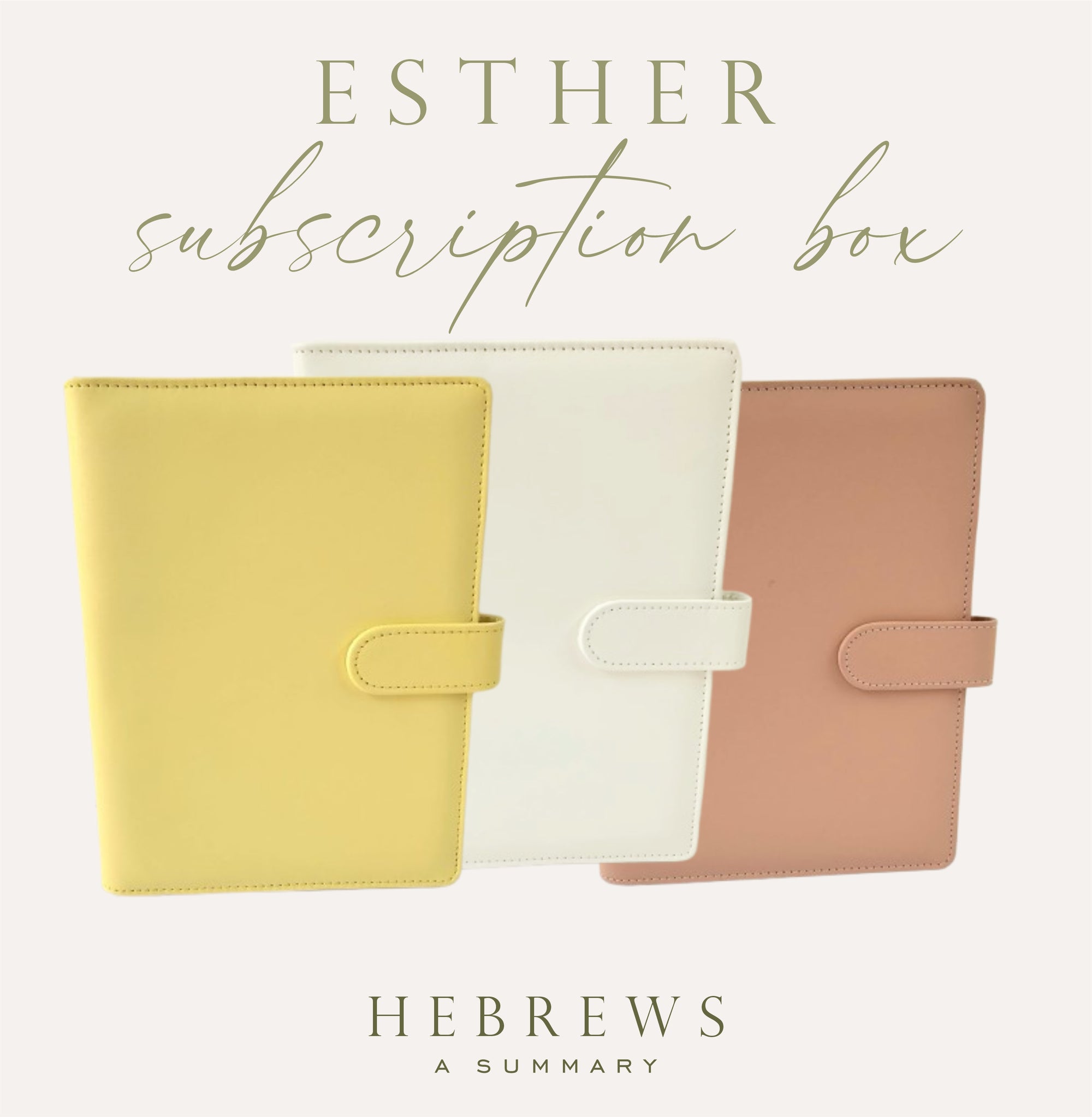 Esther Subscription Box - Hebrews - 6 Months Prepaid