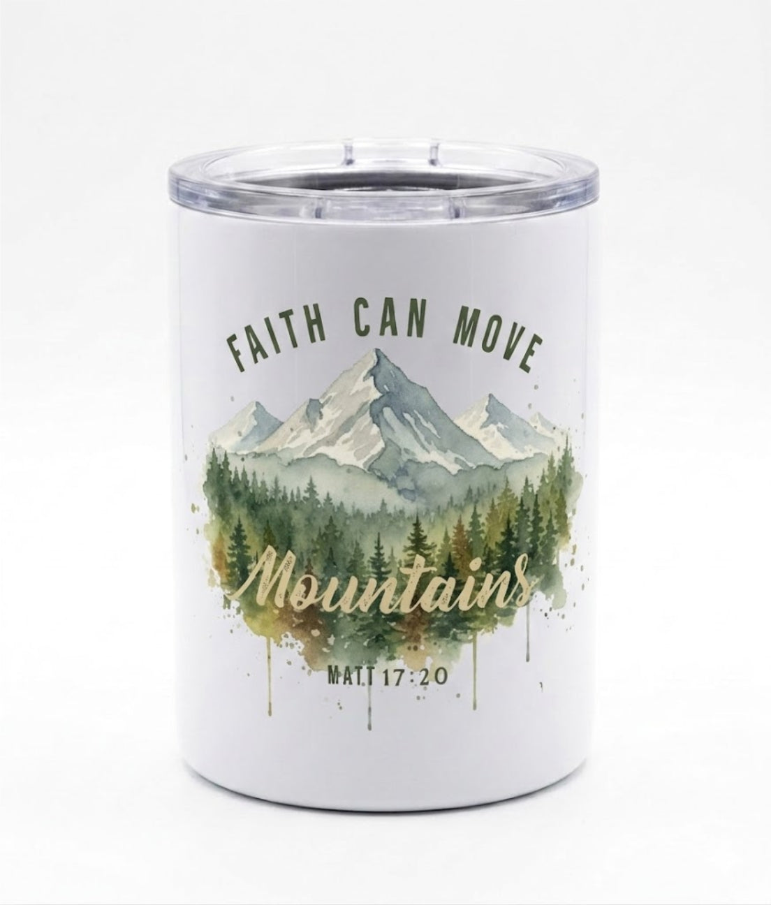 Father's Day Tumbler - Faith move Mountains