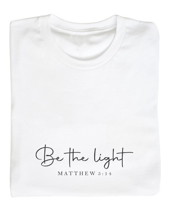 Embroided Be the light T-shirt