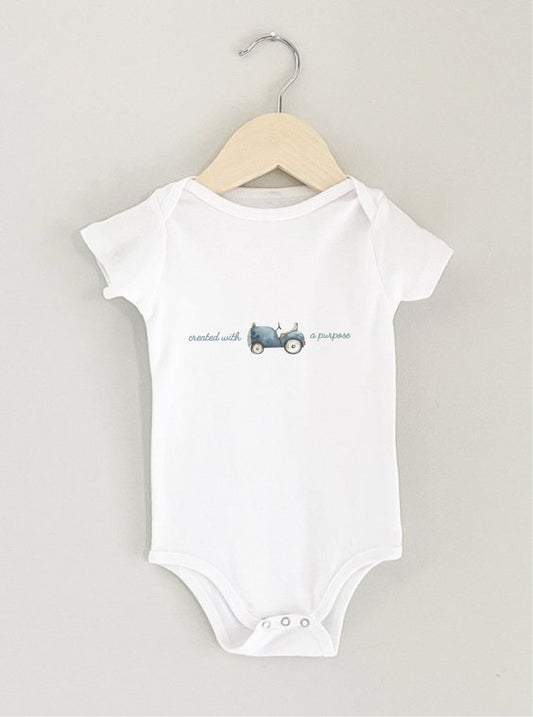 Baby onesie - Created with a purpose - Boy