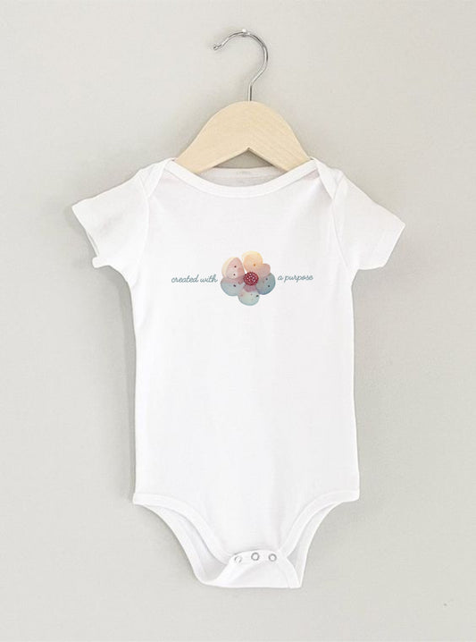 Baby onesie - Created with a purpose - Girl