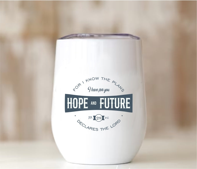 Father's Day Coffee Tumbler - Jer 29:11 Emblem