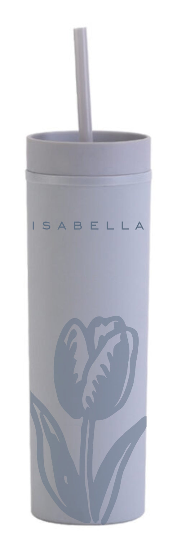 Blue-Grey Acrylic Skinny Tumbler