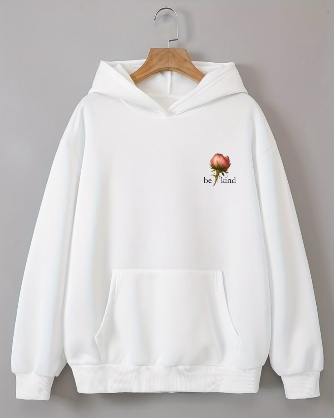Anna Be kind Floral - Hoodie