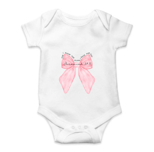 Baby Onesie - Bow Tie Girl